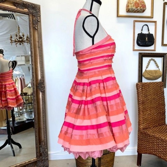 Alice+Olivia Hot Pink Party Dress - Picture 9 of 9